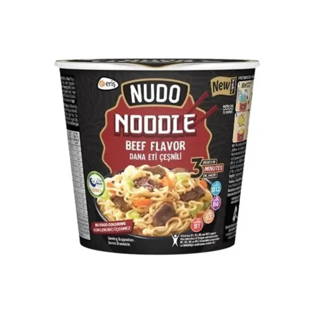 نودل لیوانی nudo طعم گوشت (غیرتند)